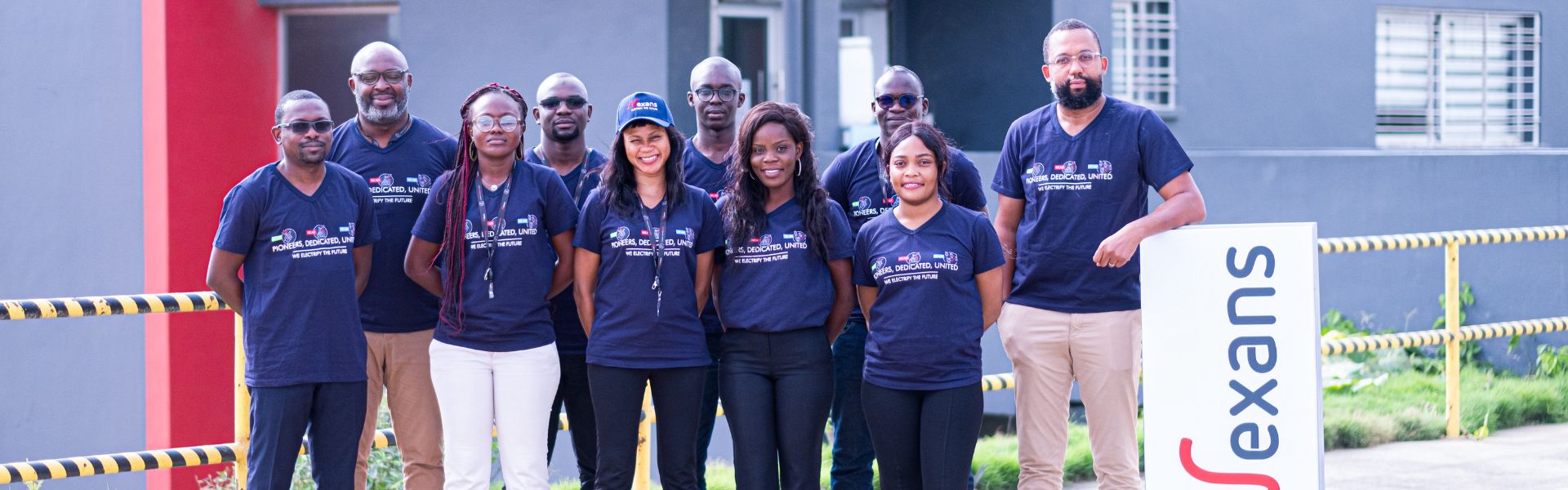 Nexans employees at Abidjan's plant, Ivory Coast